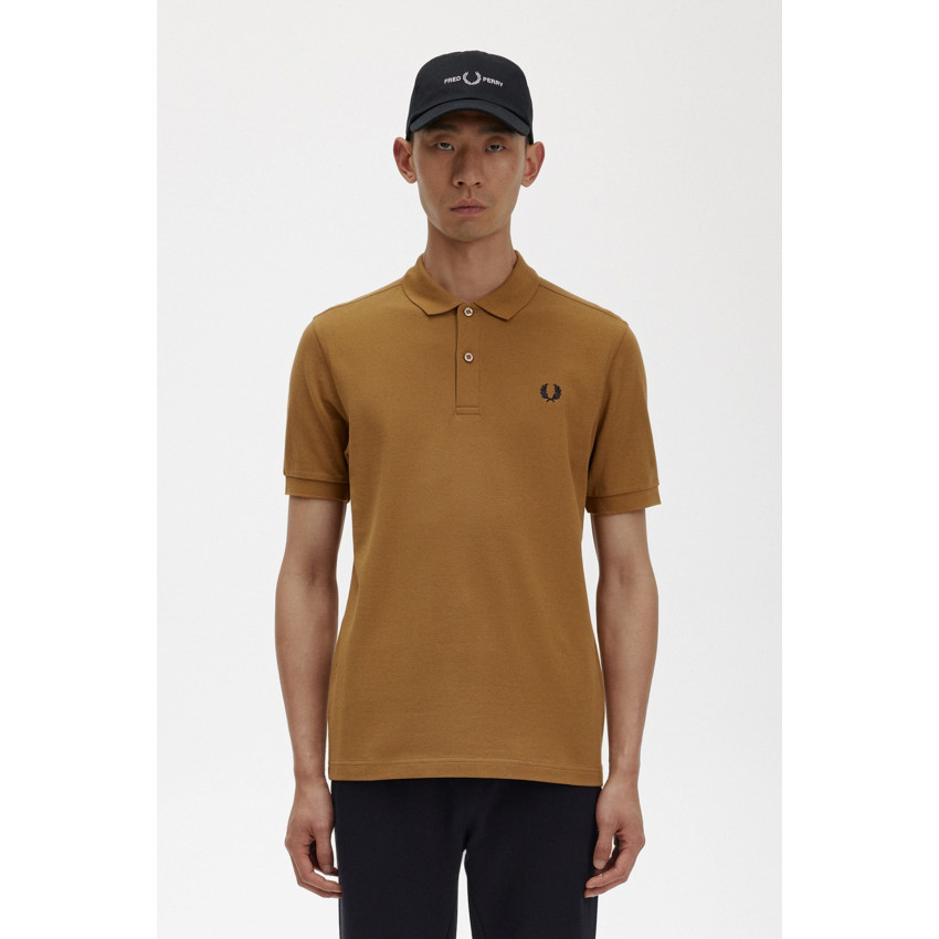 Polo Homme FRED PERRY M6000 Plain Camel Cloane Vannes