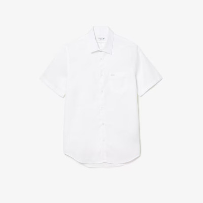 Chemise Manches Courtes Homme LACOSTE CH8528-00 Blanc Cloane Vannes