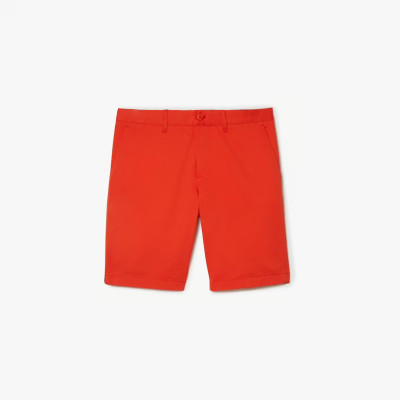 Short Homme Lacoste Uni Orange Slim Fit Cloane Vannes