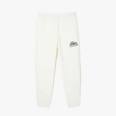 Pantalon de survêtement Homme LACOSTE Uni Blanc en molleton Cloane Vannes