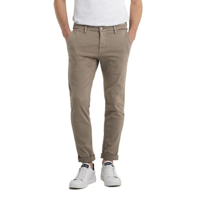 Pantalon chino Homme REPLAY Hyperflex Beige Cloane Vannes