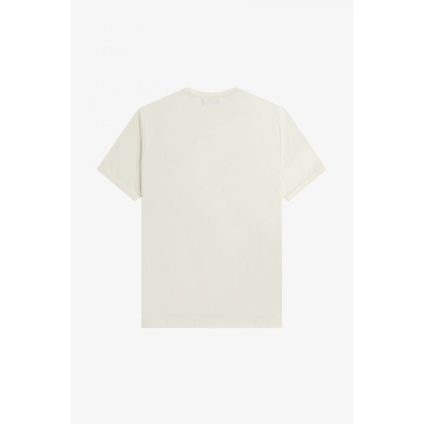 T-Shirt Homme Fred Perry RINGER Ecru Cloane Vannes