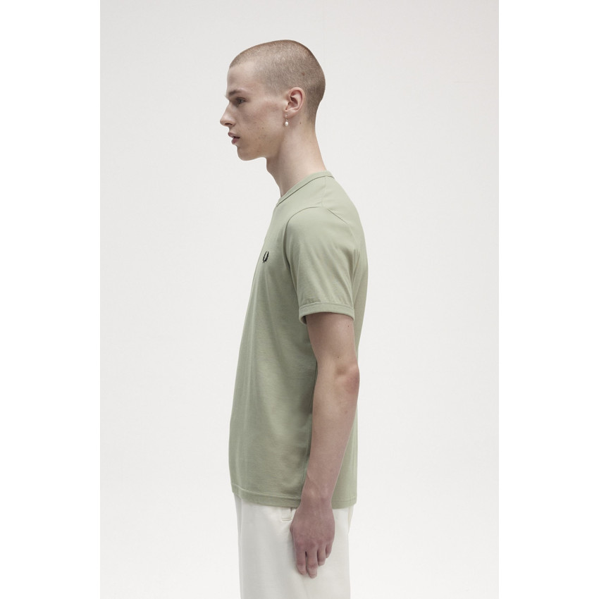 T-Shirt Homme Fred Perry RINGER Vert Cloane Vannes