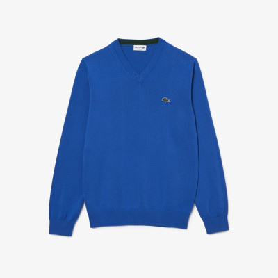 Pull Homme Lacoste COL V Bleu Royal Cloane Vannes