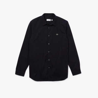 Chemise slim fit Homme LACOSTE Popeline Bleu Marine Cloane Vannes