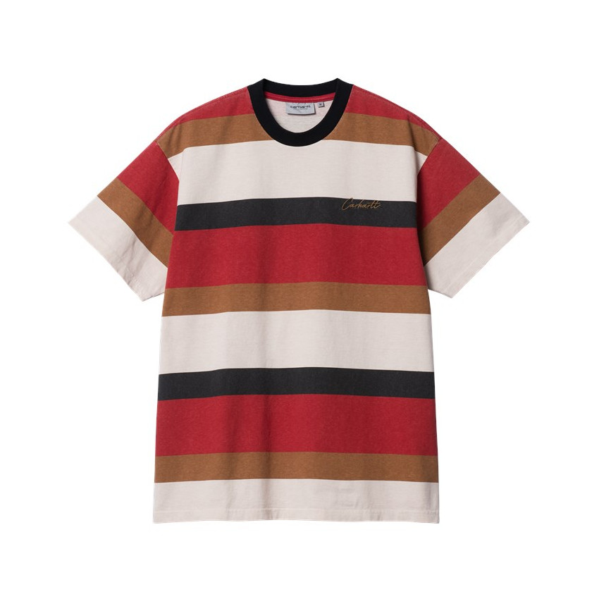 T-Shirt Homme Carhartt Wip CROUSER Rayé Multicolore Cloane Vannes I031782 1IQ
