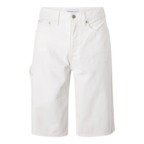 Short Homme Calvin Klein Jeans 90S LOOSE CARPENTER Blanc Cloane Vannes J30J322776 1AA