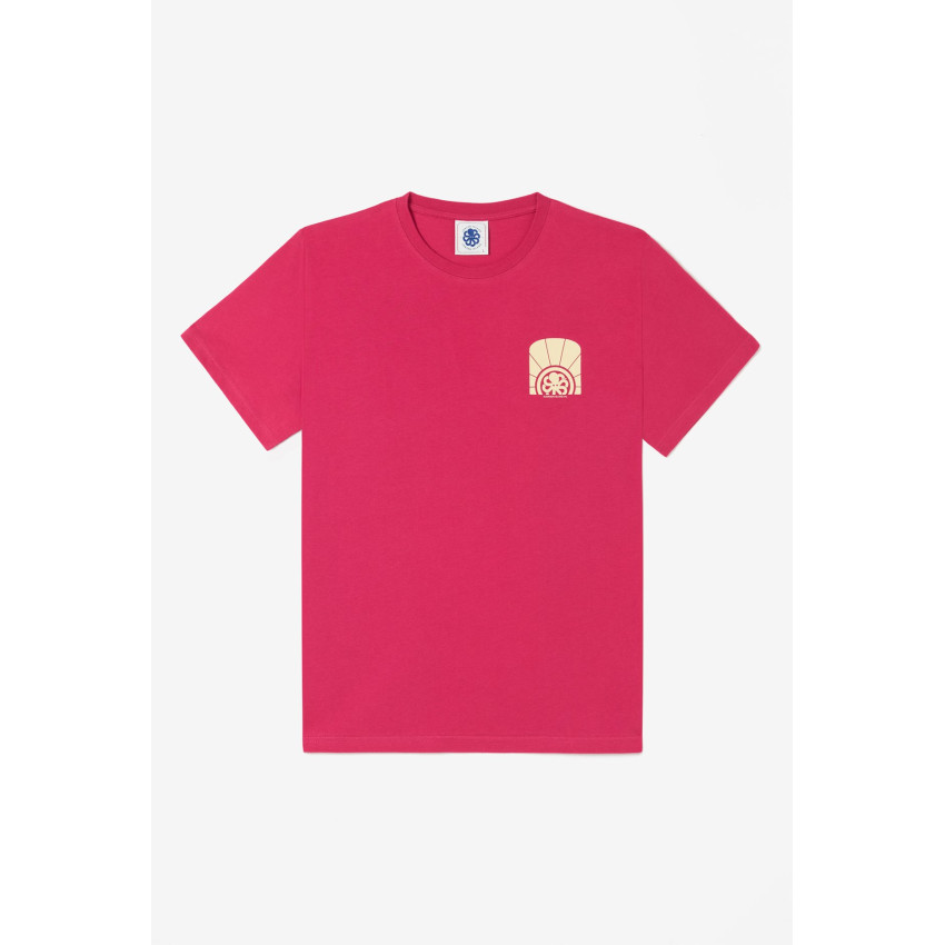 T-Shirt Homme Jonsen Island CLASSIC OMNIA SOL Fuchsia Cloane Vannes