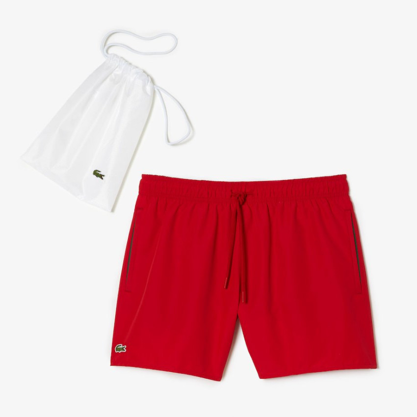 Maillot de Bain Homme LACOSTE Rouge Cloane Vannes MH6270