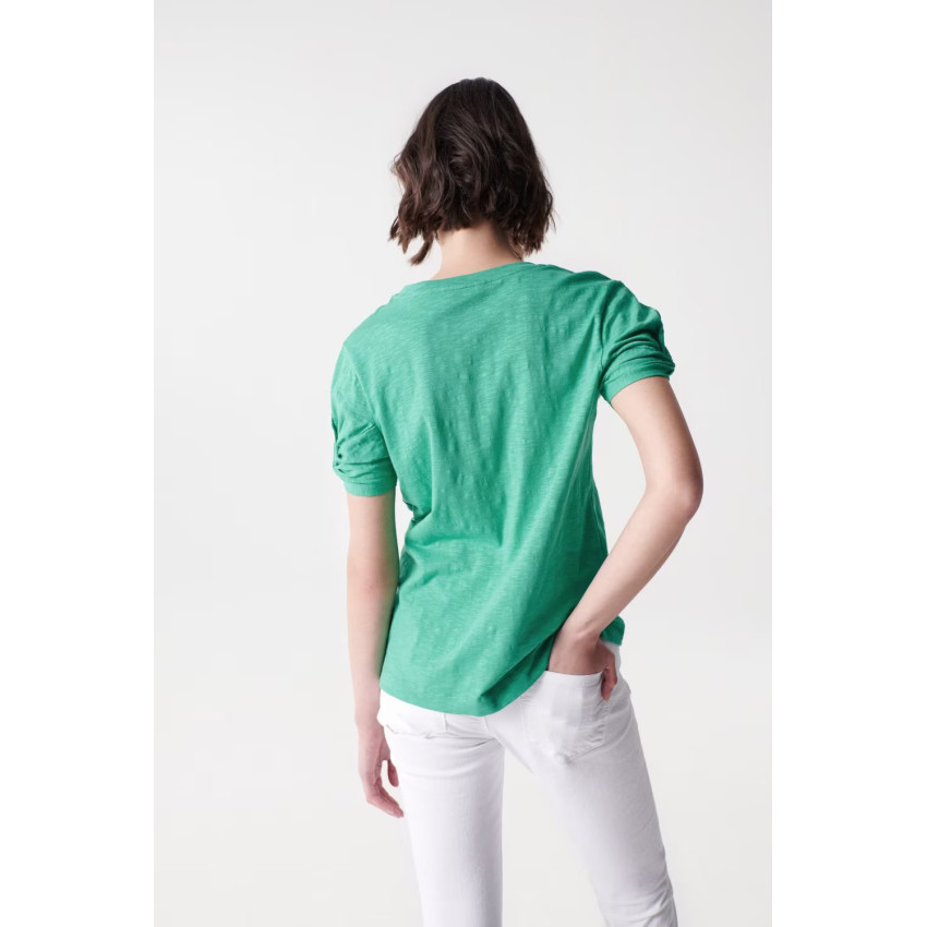 T-Shirt Femme Salsa Jeans SAMARA Vert Cloane Vannes