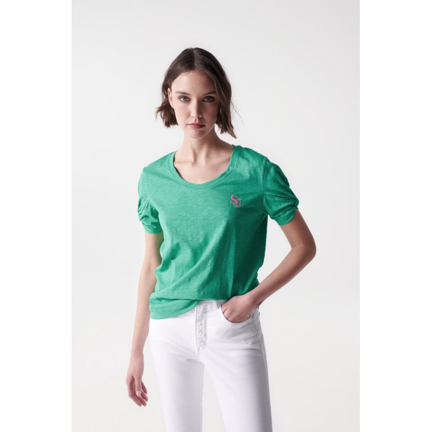 T-Shirt Femme Salsa Jeans SAMARA Vert Cloane Vannes