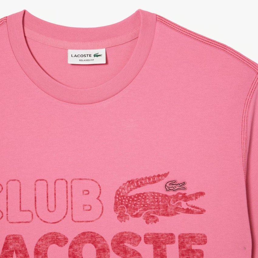 T-Shirt Homme Lacoste CLUB LACOSTE Rose Cloane Vannes TH5440