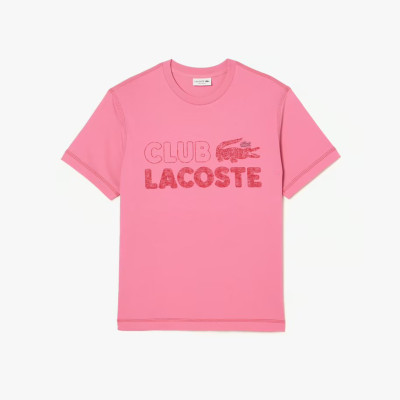 T-Shirt Homme Lacoste CLUB LACOSTE Rose Cloane Vannes TH5440