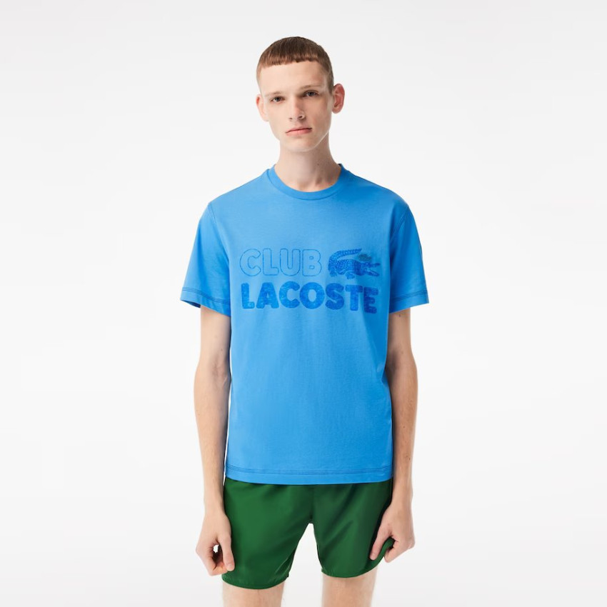 T-Shirt Homme Lacoste CLUB LACOSTE Bleu Cloane Vannes TH5440