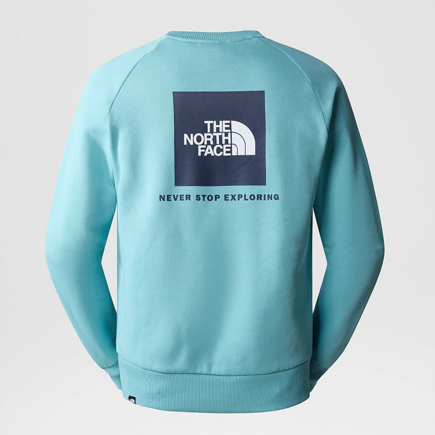 Sweat Homme The North Face RAGLAN REDBOX Turquoise Cloane Vannes NF0A4SZ9 IWO REEF
