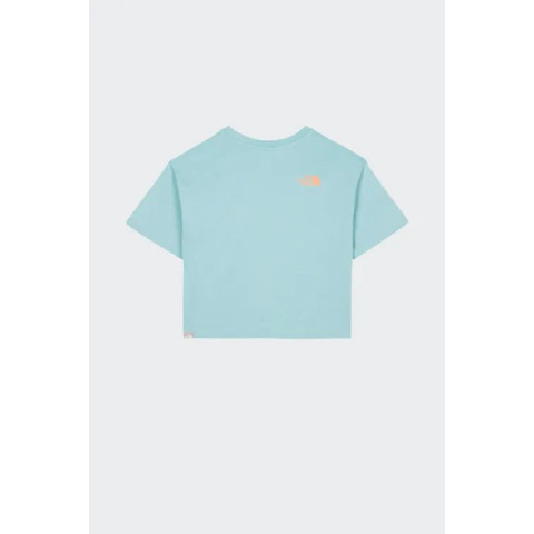 T-Shirt Femme The North Face GRAPHIC CROP TOP Bleu Cloane Vannes NF0A83FA LV2