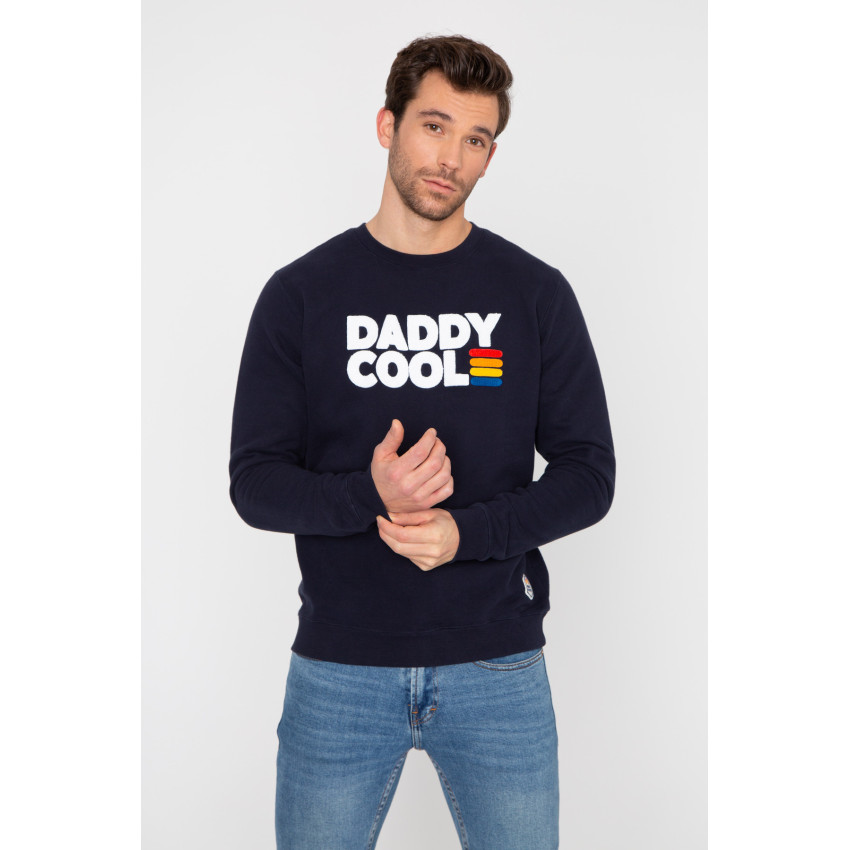 Sweat Homme French Disorder DYLAN DADDY COOL Bleu Marine Cloane Vannes