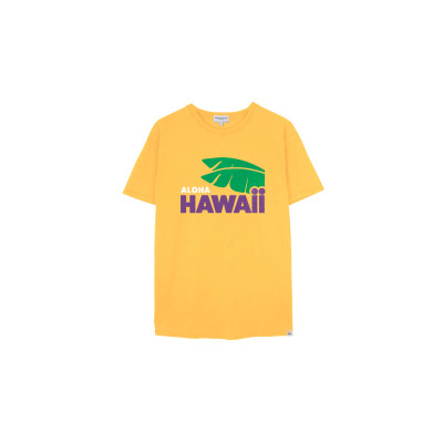 T-Shirt Homme French Disorder MIKE WASHED HAWAII Jaune Cloane Vannes