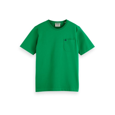 T-Shirt Homme Scotch & Soda POCKET Vert Cloane Vannes