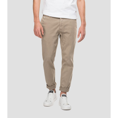 Pantalon chino Homme Replay HYPERFLEX Beige Cloane Vannes
