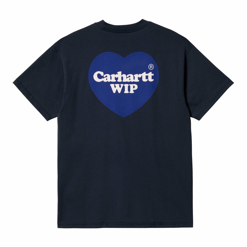 T-Shirt Homme DOUBLE HEART Bleu Marine Carhartt Wip Cloane Vannes