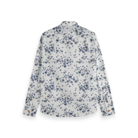 Chemise Homme FLEURI Blanc Scotch & Soda Cloane Vannes 171623 5737