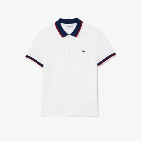 Polo Homme Lacoste COL CONTRAST Blanc Cloane Vannes PH3461