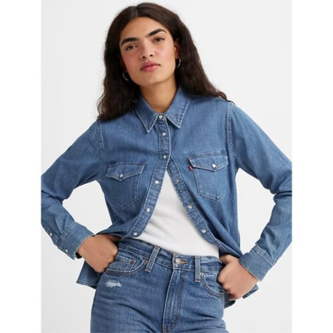 Chemise Levi's en Jean Femme WESTERN Denim Cloane Vannes 16786 0017 GOING STE