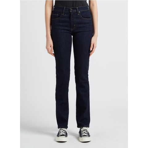 Jean Femme Levi's 724 HIGH RISE STRAIGHT Dark Denim Cloane Vannes 18883 0227 BLUE WAVE