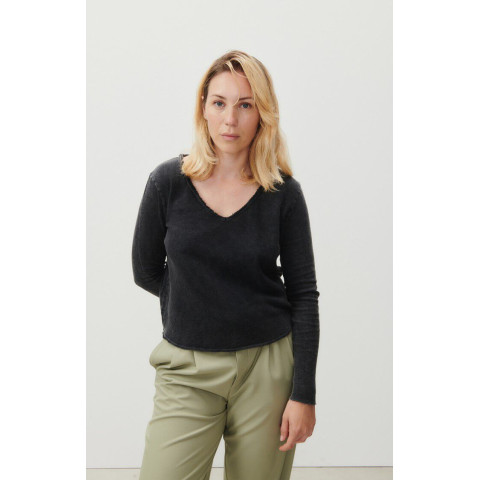 T-Shirt American Vintage Femme ML SONOMA Noir Cloane Vannes SON02BGH23