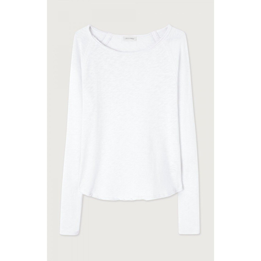 T-Shirt ML Femme American Vintage SONOMA Blanc Cloane Vannes SON31GH23