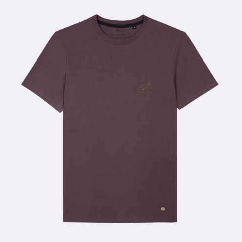 T-Shirt Faguo Homme ARCY Bordeaux Cloane Vannes F23TS0106 BUR02