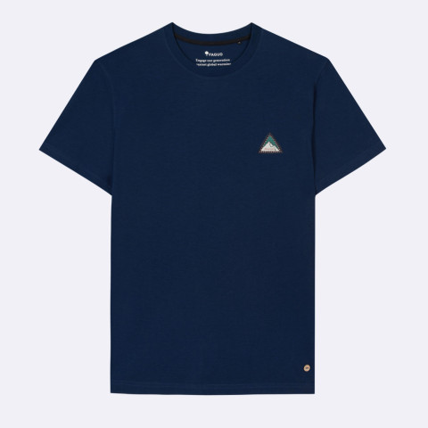 T-Shirt Faguo Homme LUGNY Bleu Cloane Vannes F23TS0121 BLU53