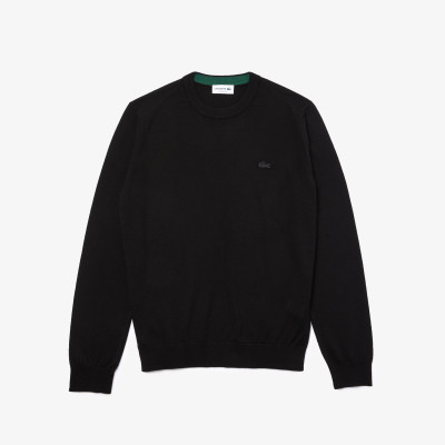 Pull en Laine Lacoste Homme MERINOS Noir Cloane Vannes AH1969