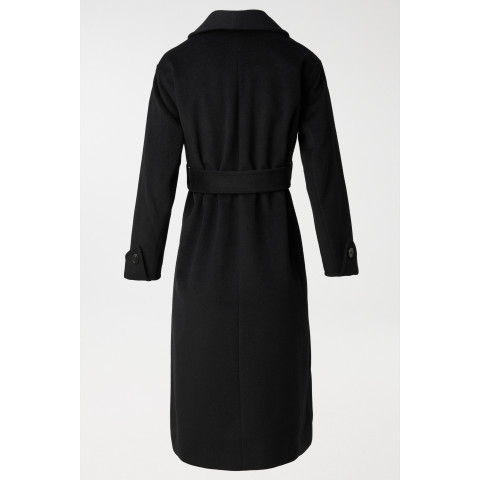 Manteau Salsa Femme en TISSU DE LAINE Noir Cloane Vannes 21006881 000