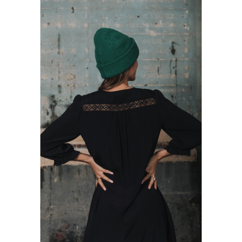 Robe Femme Freeman T Porter JUNA PLAIN COLOR Noir Cloane Vannes 23322405 CV12-P 12 B