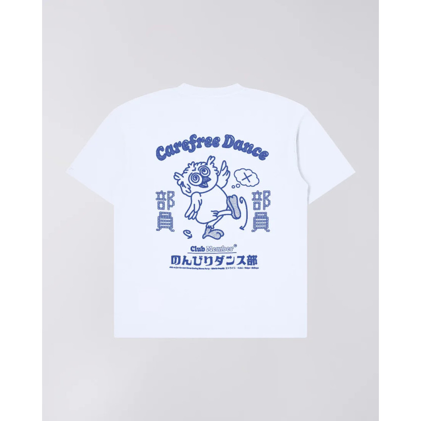 T-Shirt Edwin Homme CAREFREE DANCE CLUB Blanc Cloane Vannes I032513 0267