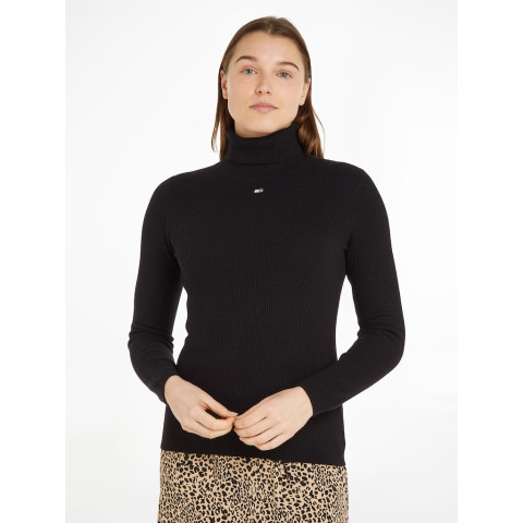 Pull Femme Tommy Jeans ESSENTIAL TURTLE Noir Cloane Vannes DW0DW16537