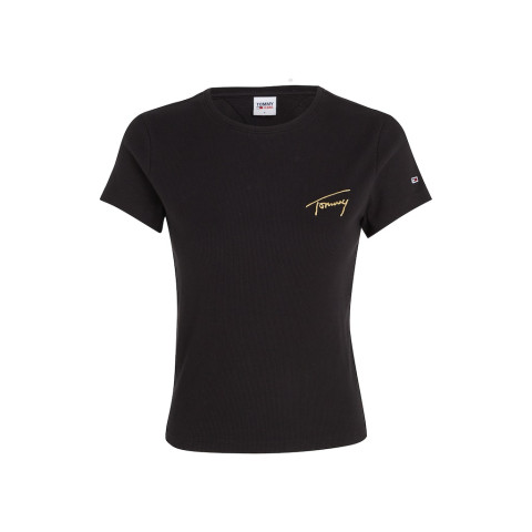 T-Shirt Femme Tommy Jeans SIGNATURE Noir Cloane Vannes DW0DW16929 BDS