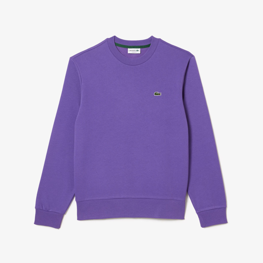 Sweat Lacoste Col Rond Homme Violet Cloane Vannes