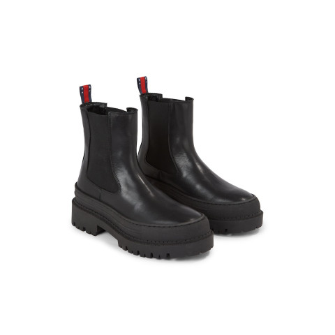 Bottines Femme Tommy Hilfiger CHELSEA FOXING Noir Cloane Vannes
