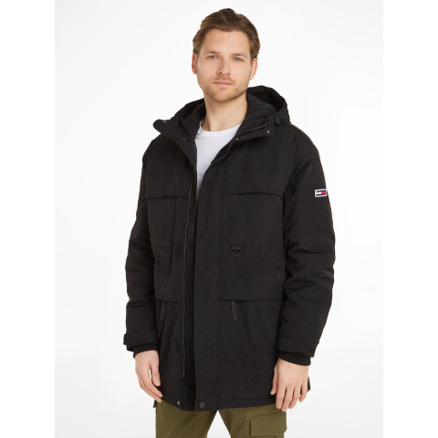 Parka Homme Tommy Jeans TECH Noir Cloane Vannes DM0DM17227