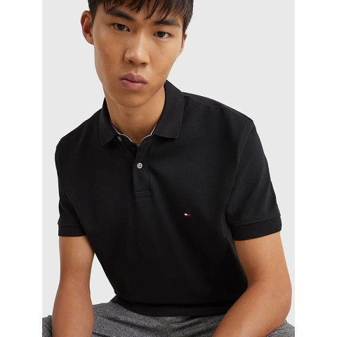 Polo Noir Homme Tommy Hilfiger 1985 COLLECTION Cloane Vannes MW0MW17770