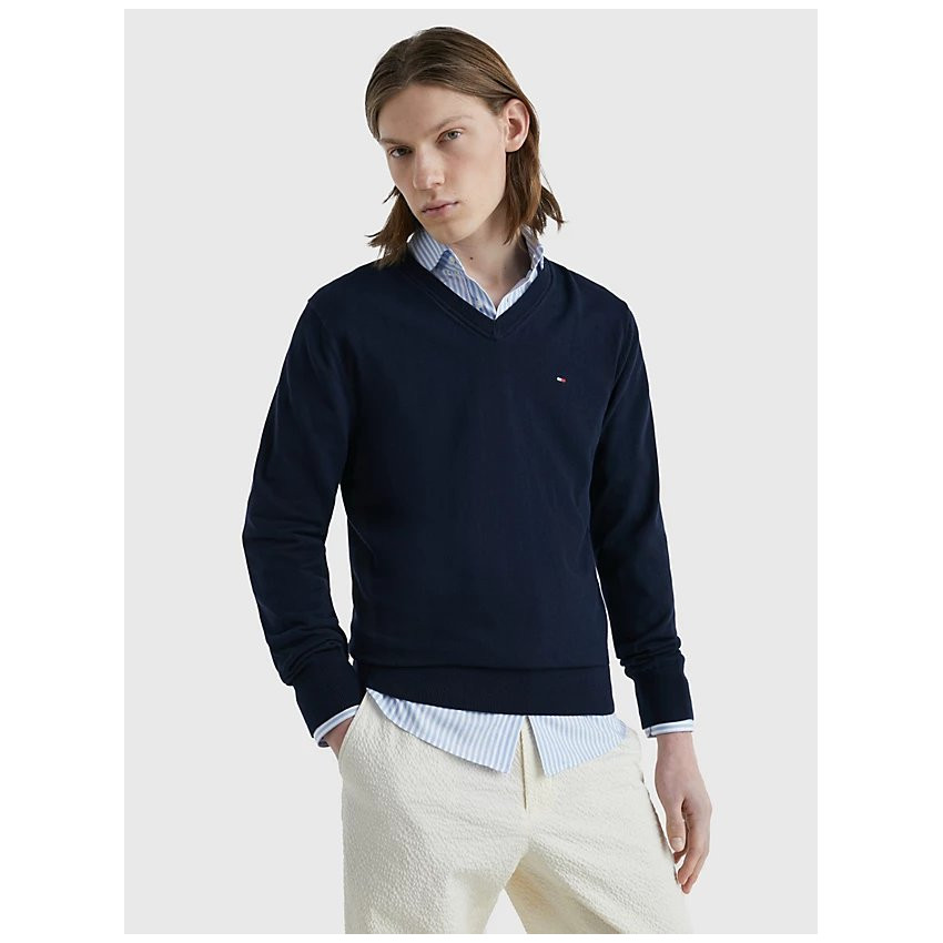 Pull Homme Tommy Hilfiger 1985 COLLECTION Bleu Marine Cloane Vannes MW0MW30956 DW5