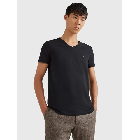 T-Shirt Homme Tommy Hilfiger CORE STRETCH Noir Cloane Vannes MW0MW27540