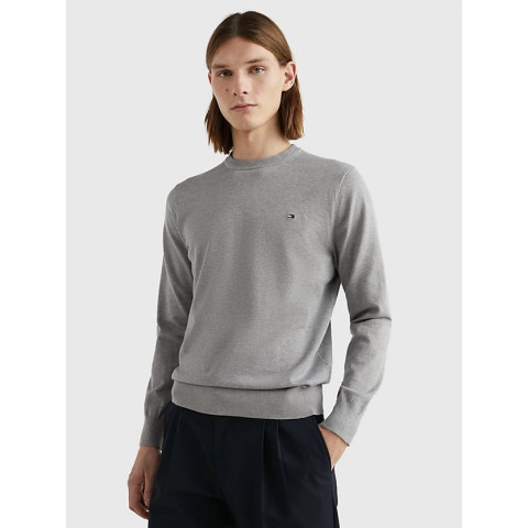 Pull Tommy Hilfiger Homme 1985 Gris Cloane Vannes MW0MW30955