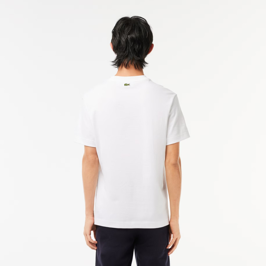 T-Shirt Homme Lacoste ICONIQUE Blanc Cloane Vannes TH3563 001