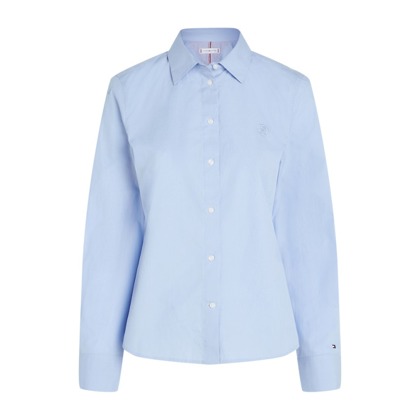 Chemise Femme Tommy Hilfiger ESSENTIAL Bleu Ciel Cloane Vannes WW0WW40543