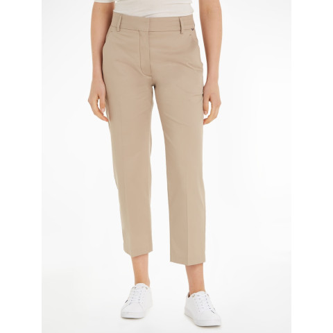 Pantalon Femme Tommy Hilfiger CHINO Beige Cloane Vannes WW0WW40504 AEG