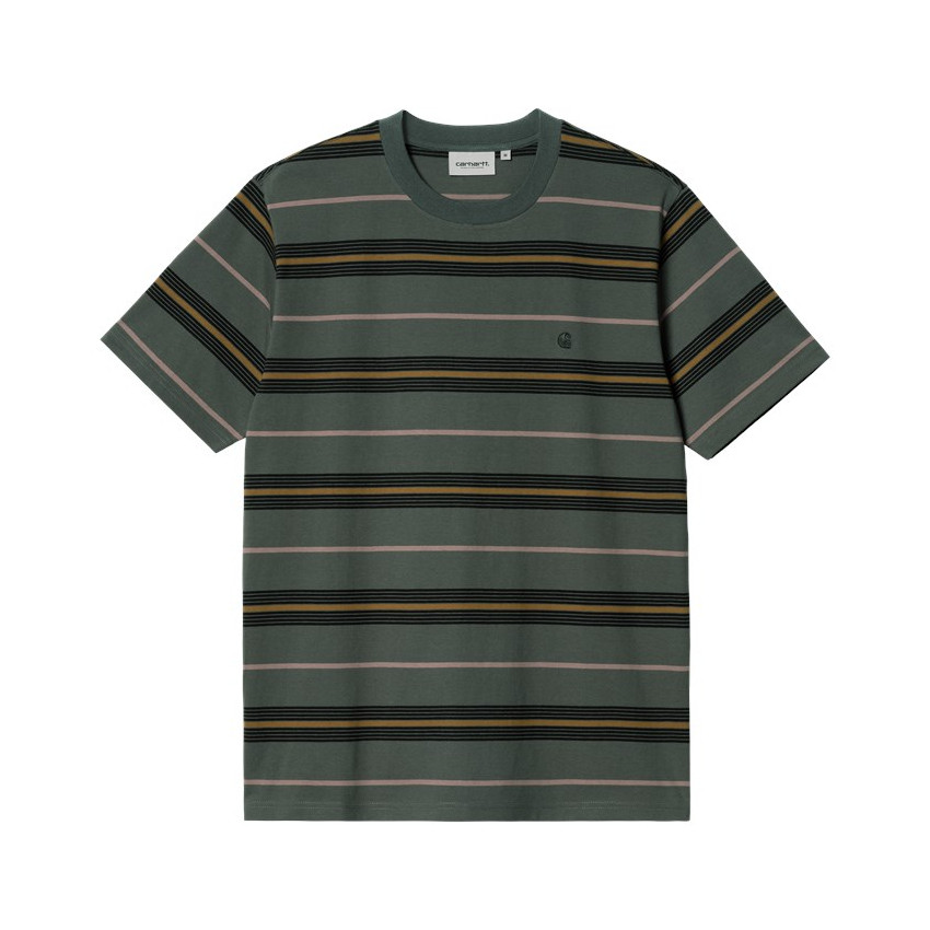 T-Shirt Homme Carhartt Wip  HAYNES Rayé Vert Cloane Vannes I032848 1XL